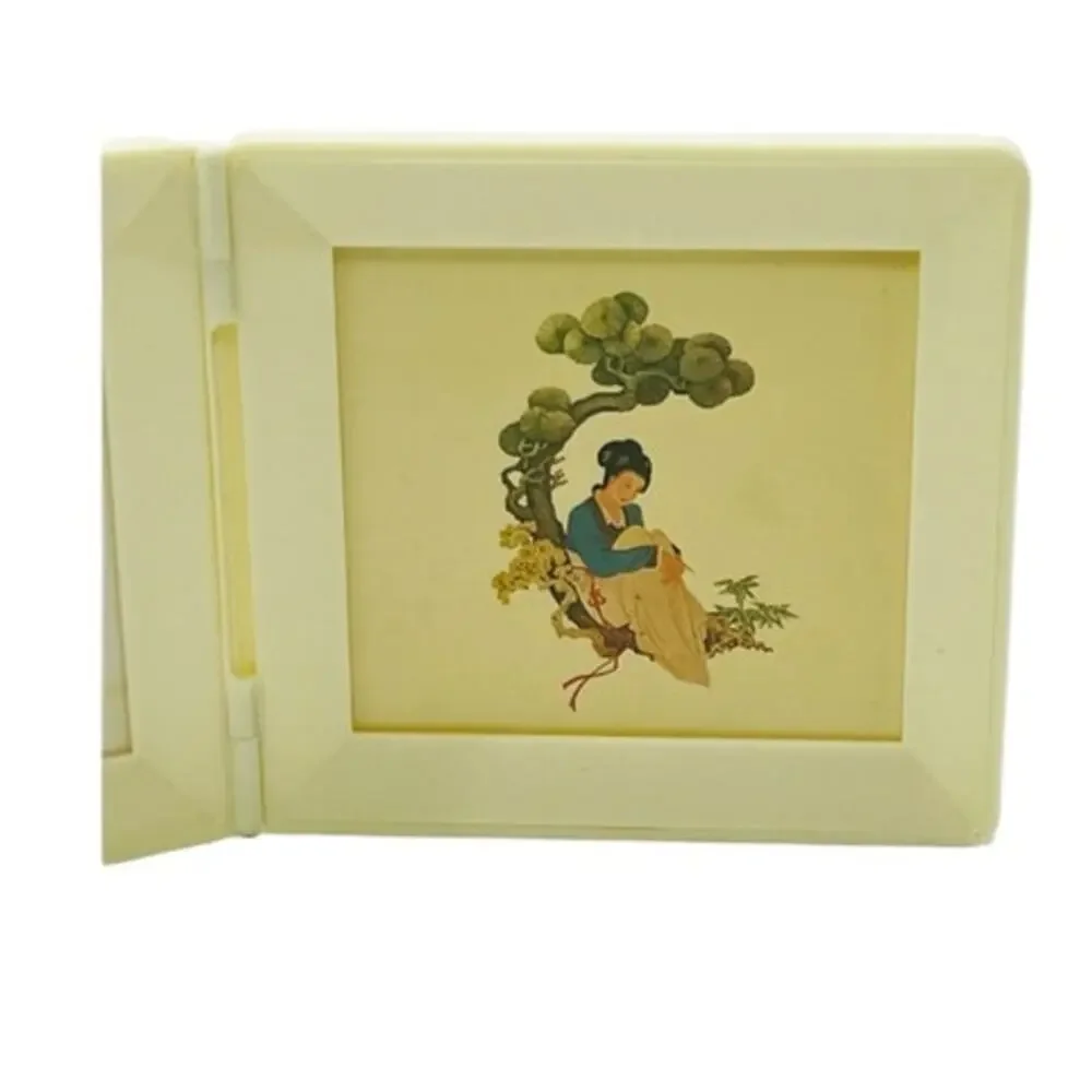 VTG China Airlines 1986 Souvenir‎ Folding Picture Frame Asian Travel Memorabilia